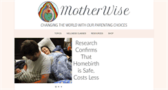 Desktop Screenshot of motherwiselife.org