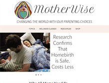 Tablet Screenshot of motherwiselife.org